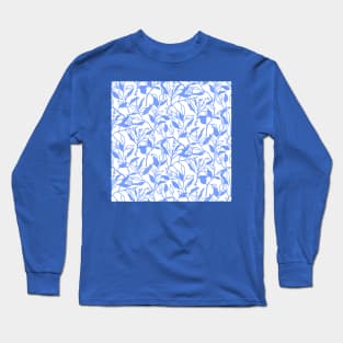 Periwinkle Blue Ferns Long Sleeve T-Shirt